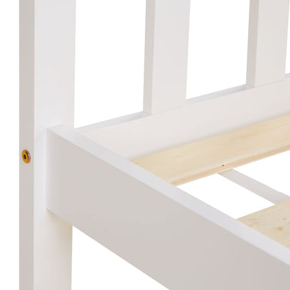 Homestyle4u 1842 Einzelbett Weiss 90x200 Kiefer Massivholz