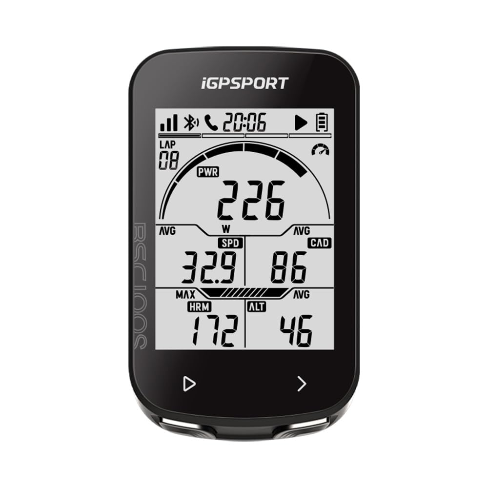 iGPSPORT BSC100S Fahrradcomputer kabellos mit entspiegeltem 2,6-Zoll-Display