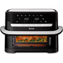 Tefal Dual Easy Fry Flex Heissluftfritteuse 9 L, 2 Kammern, EY9228 – schwarz, Heissluft-Frittieren in zwei Garzonen