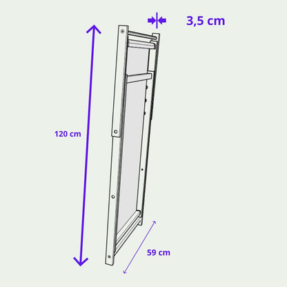IMPWOOD Liegestuhl aus Buchenholz, klappbar, grau, bis 120 kg