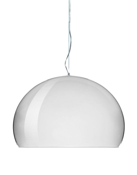 Kartell FL/Y Design Hängeleuchte - verchromte Ausführung. Kuppelförmige Leuchte zur Raumbeleuchtung.