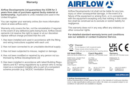 Airflow iCON 15 Badlüfter – geräuscharm, energiesparend 100mm