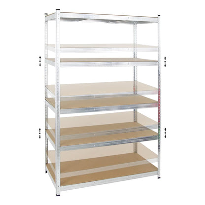 PROREGAL Gorilla Schwerlast Kellerregal 2X – verzinkt, 180x120x60cm