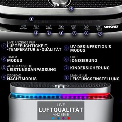 Unold Omega 87610 Luftreiniger Befeuchter – Weiss