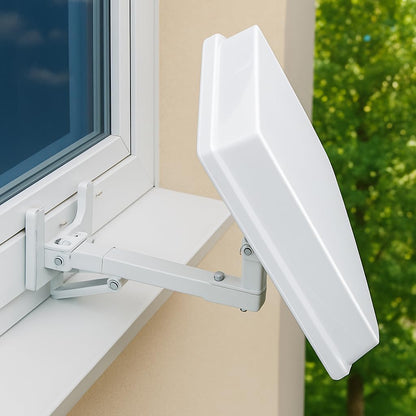 Selfsat H30D1+ Sat-Flachantenne mit Single-LNB und Zubehör-Set