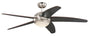 Bendan 72068 Deckenventilator LED – 132cm Chrom matt. Matt verchromt zur Luftzirkulation und Raumbeleuchtung.