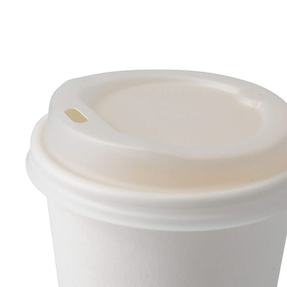BIOZOYG Coffee To Go Deckel Ø 80mm CPLA Biokunststoff Weiss