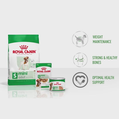 Royal Canin Mini Adult Nassfutter für kleine Hunde, 4 x 12 x 85 g
