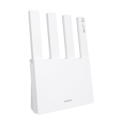 HUAWEI WiFi BE3 Dualband Wi-Fi 7 Router - BE3600, weiß, rechteckig. Verbindet Geräte via Wi-Fi 7 mit dem Internet.