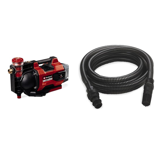 Einhell AQUINNA 36/38 F LED Akku-Gartenpumpe - Automatic. Rote/schwarze Akku-Gartenpumpe für automatische Wasserförderung im Garten.