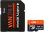 VANTRUE microSD Speicherkarte 128GB UHS-I U3 A2 4K inkl. SD-Adapter mit 100 MB/s Lesegeschwindigkeit