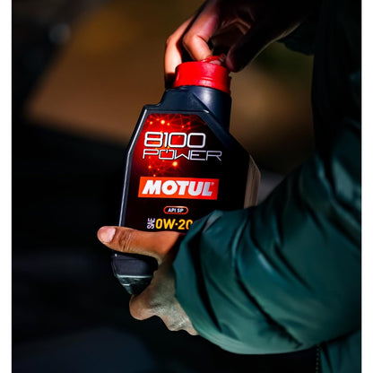 Motul 8100 Power 5W-50 Motoröl für Autos, 5 Liter, 111812