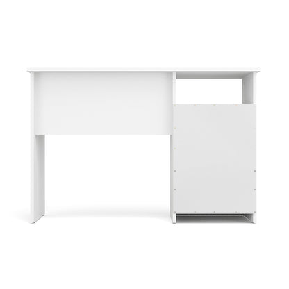 KOMTO Oslo Schreibtisch mit Schubladen - Weiss 110x50 cm