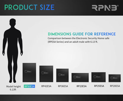 RPNB Luxus Elektronischer Tresor Zifferntastatur 51L