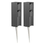 ledscom.de POMI Aussensteckdosen-Säule 2er-Set anthrazit eckig. Zwei eckige, anthrazitfarbene Säulen zur Stromverteilung im Aussenbereich.