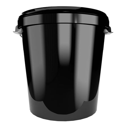 ProfiLager Vorratseimer 30L mit Deckel - Schwarz (100er Set)