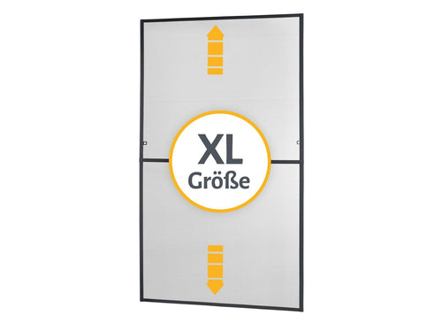 empasa MASTER SLIM XL Fliegengitter Alurahmen 130 x 220 cm anthrazit mit schwarzem Filatec-Gewebe