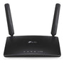 TP-Link Archer MR200 AC750 4G LTE WLAN Router – Schwarz. Rechteckiger, schwarzer Router. Ermöglicht WLAN-Internet via 4G LTE.