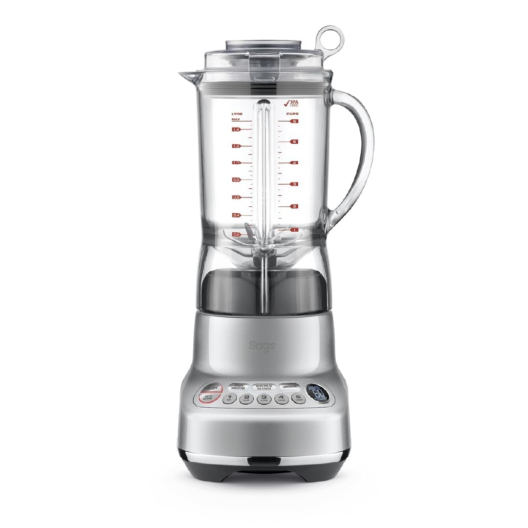 Sage Appliances SJE410 the Nutri Juicer Entsafter: Gebürstetes Edelstahlgehäuse. Entsaftet Obst und Gemüse zu frischen Säften.