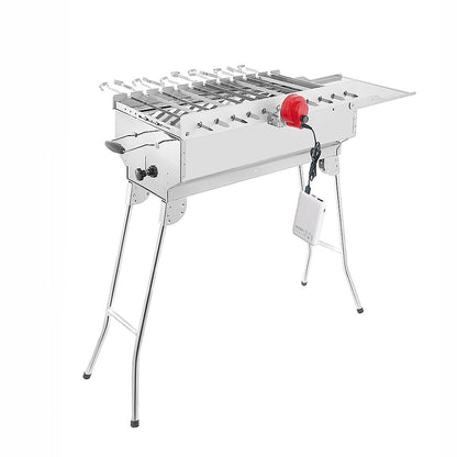 BEM Rambo Mangal Schaschlikgrill mit Motor, Powerbank und 11 Spiesse