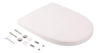 Calmwaters WC Sitz Keramag iCon D-Form Absenkautomatik Weiss