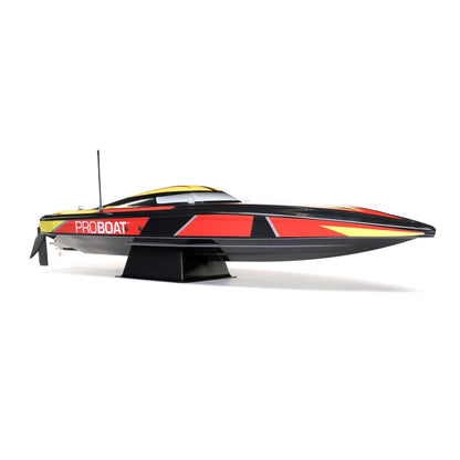Proboat Sonicwake V2 36" Self-Righting Brushless RC Boot - Schwarz