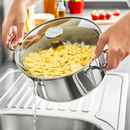 Tefal Duetto A70546 Kochtopf Edelstahl induktionsgeeignet 24cm