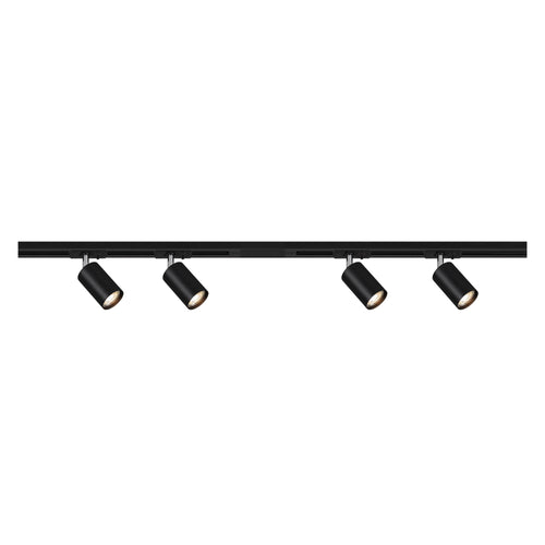 BRILONER Schienensystem Rail Starterset – 4 Spots 1.5m Schwarz