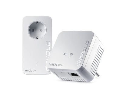 devolo Magic 1 1200 WiFi Mini Powerline Starterkit für Heimnetzwerk – Weiss