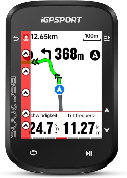 iGPSPORT BSC200S GPS-Fahrradcomputer kabellos mit Routennavigation, 2,4-Zoll-Farbbildschirm und Tastenbedienung