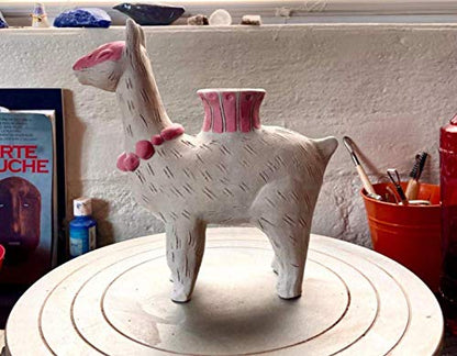 Homtone Drehbare Töpferscheibe Skulptur – 30cm Stahl Manuell