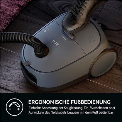 AEG CLEAN 6000 Staubsauger mit Beutel - Blau AB61C2DBS