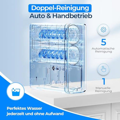 Ecoviva Untertisch Trinkwasser Umkehrosmoseanlage 600 GPD - Schwarz