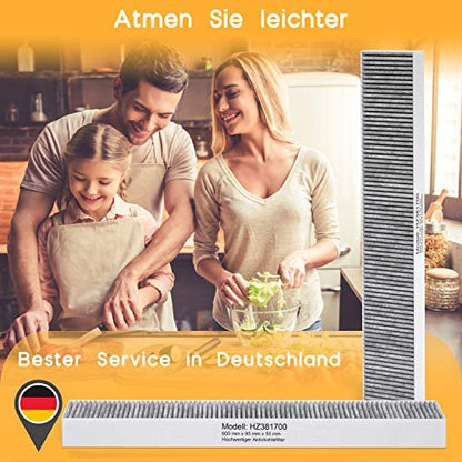 KF3TEC Aktivkohlefilter 3er Pack für Siemens HZ381700 - 17000822