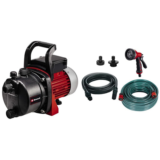 Einhell GC-GP 6538 Gartenpumpe - 650W, 3800 l/h, 3.6 bar. Rote, kompakte Pumpe zur Gartenbewässerung & Wasserumfüllung.