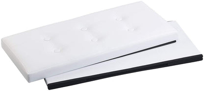 infactory 4er-Set Faltbare Sitz-Truhen 80L Stauraum weiss