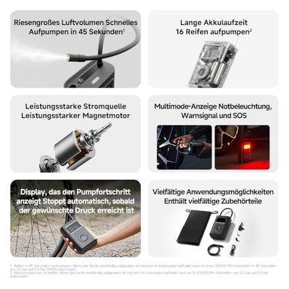 Xiaomi 2 Pro Akku Kompressor – Tragbare Luftpumpe 2500 mAh
