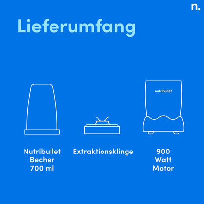 nutribullet Pro 900 Watt Smoothiemixer / Smoothie Maker NB904CP