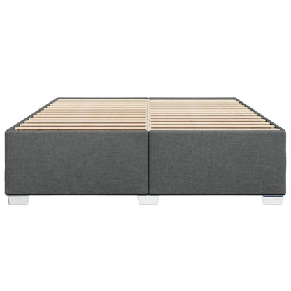 vidaXL Polsterbett Doppelbett 180x200cm - Dunkelgrau Stoff
