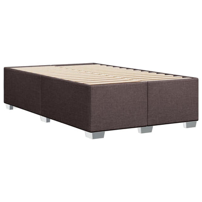 vidaXL Polsterbett Doppelbettrahmen Stoff dunkelbraun 120x190cm