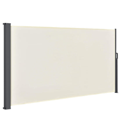 Juskys Seitenmarkise Dubai 160x300 cm Sichtschutz – Beige. Ausziehbare Seitenmarkise für Privatsphäre auf Terrasse, Balkon oder Garten.