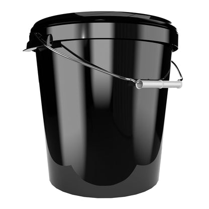 ProfiLager Vorratseimer 30L mit Deckel - Schwarz (100er Set)