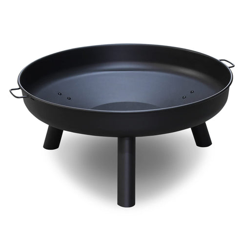 SWANEW Feuerschale Ø82.5cm – Eisen-Feuerstelle mit Griffen
