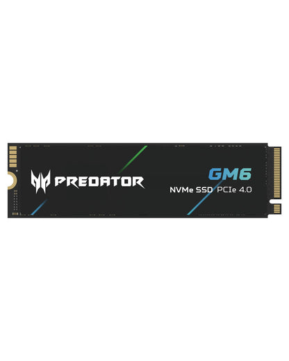 acer Predator GM6 M.2 NVMe Gaming SSD - 1TB PCIe 4.0, schwarze Platine. Speichert OS, Spiele & Anwendungen schnell.