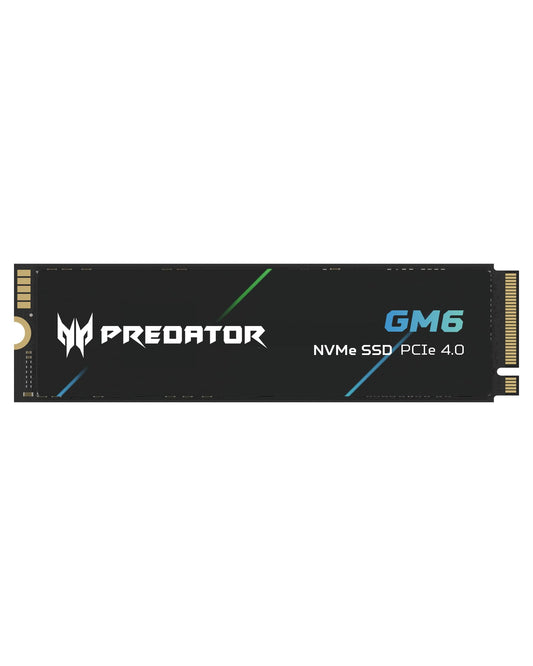 acer Predator GM6 M.2 NVMe Gaming SSD - 1TB PCIe 4.0, schwarze Platine. Speichert OS, Spiele & Anwendungen schnell.
