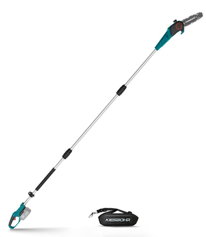 KIESBOHR Akku Hochentaster CSH001, 20 cm, für Makita 18V, ohne Akku – mit Teleskopstange und Schultergurt