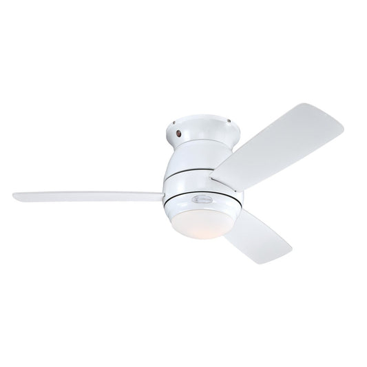Halley 72180 Deckenventilator – 112 cm, weiss, Licht. Zur Raumkühlung und Beleuchtung von Innenräumen.