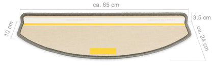 Kettelservice-Metzker Göteborg Stufenmatten Mais Halbrund 15er Set