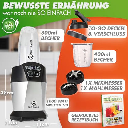 NUTRI-BLENDER Smoothie-Maker Mixer – 1000 Watt, to go