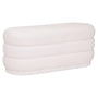 Atmosphera Sinan Sitzbank, weiss, Frottee, 100x40 cm. Dient als bequeme Sitzgelegenheit oder Ablage im Flur oder Schlafzimmer.